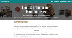 Desktop Screenshot of electrictransformers.net