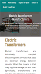 Mobile Screenshot of electrictransformers.net
