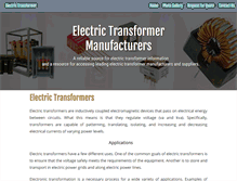 Tablet Screenshot of electrictransformers.net